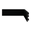 Rodap Ecovale Black R2 15mm x 7cm x 2,40m (Barra)- Preto