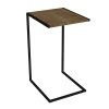 Mesa Lateral Steel Quadra Vermont-Preto Industrial Artesano
