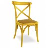 Cadeira Allegra Cross | Amarela Lacca PU