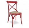 Cadeira Allegra Cross | Vermelho Lacca PU