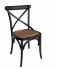 Cadeira Allegra Cross | Preto Lacca PU