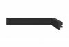Rodap Santa Luzia Black 3466 16mm x 3cm x 2,40m (Barra) -Preto