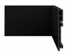 Rodap Ecovale Black R5 18mm x 15cm x 2,40m (Barra)- Preto