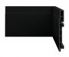 Rodap Ecovale Black R6 18mm x 15cm x 2,40m (Barra)- Preto