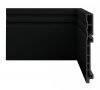 Rodap Ecovale Black R8 18mm x 17,5cm x 2,40m (Barra)- Preto