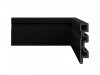 Rodap Ecovale Black R9 15mm x 7cm x 2,40m (Barra)- Preto
