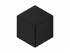 Six Santa Luzia de Poliuretano 130mm  x 150mm x 11mm - Preto