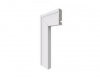 Guarnio Santa Luzia Moderna 455 16mm x 5cm x 2,40m (Barra)Branca