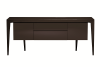 Balco Buffet Aparador Boston 180cm 2 Portas 2 Gavetas | Laminado Carvalho Preto