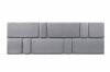 Cabeceira Estofada Cama Casal Queen 204cm | Linho Cinza