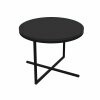 Mesa Redonda Volpi Baixa Industrial Artesano | Preto