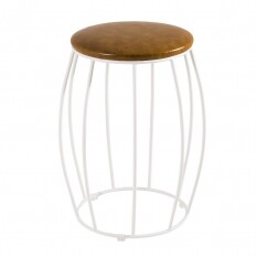 Seat Garden Barrel Branco-Caramelo