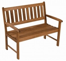 Banco Mestra 106 Ipanema Dois Lugares Encosto para Jardim - Stain Nogueira
