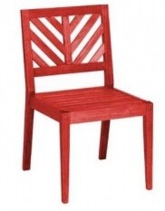 Cadeira Eko | Madeira - Vermelha