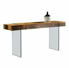Aparador Jade 180cm Ps de Vidro | Laminado Madeira