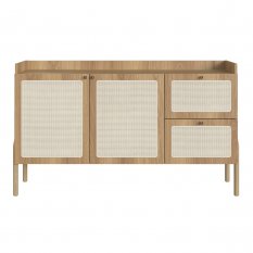 Balco Buffet 2 Portas 2 Gavetas 139cm Palhinha P Madeira Oslo Artesano | Hanover