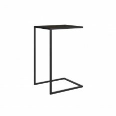 Mesa Lateral Steel Quadra Preto Industrial Artesano
